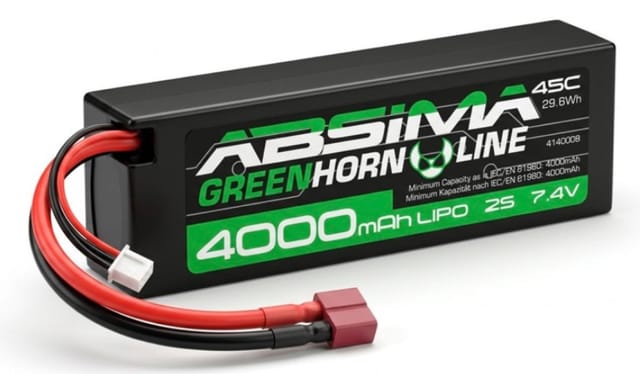 Absima Modellbau-akkupack (lipo) 7.4 V 4000 Mah Zellen-zahl: 2 45 C Box Hardcase T-stecksystem