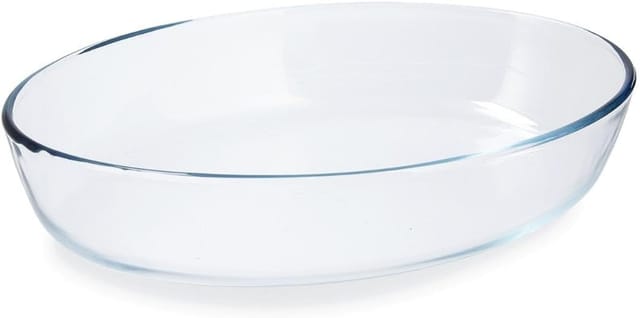 Ovale Auflaufform, Borosilikatglas, 30 X 21 X 6 Cm, Robust, Ofen- Und Spülmaschinenfest, Zum Backen