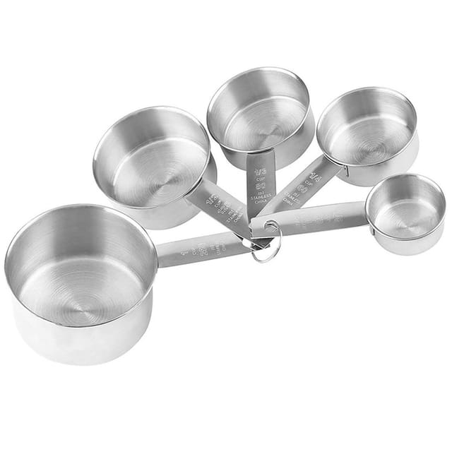 5-teiliges Set Messbecher Aus Edelstahl / Küchenbecher