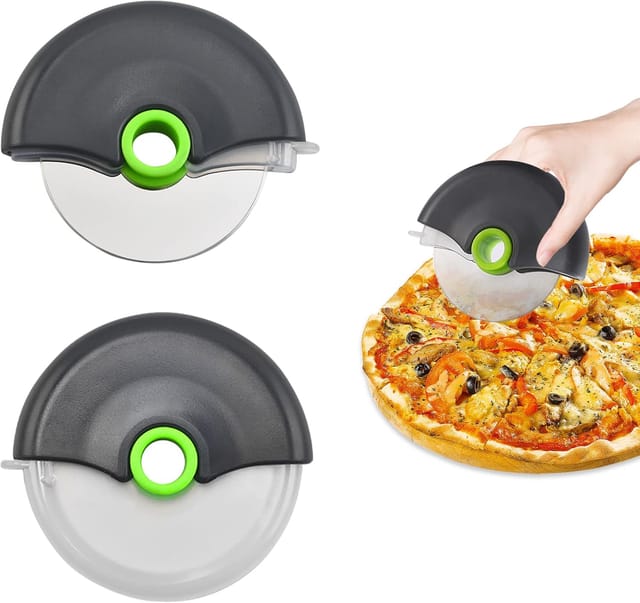 3-teiliges Pizzaschneider-set, Pizzaschneider Mit Edelstahlklinge, Pizzaschneider