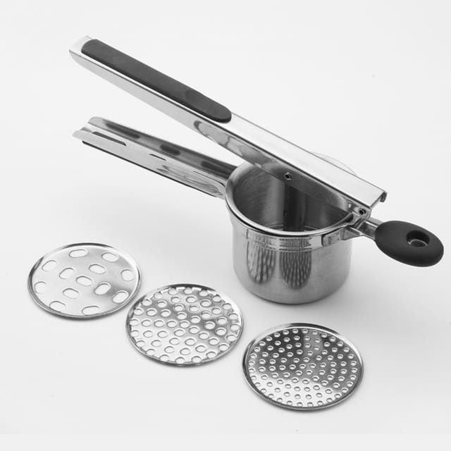 (a) Mehrzweck-kartoffelstampfer, Manueller Kartoffelstampfer Aus Edelstahl Mit 3