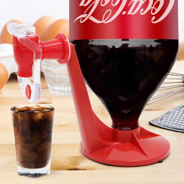 Getränkespender, Coca-cola-flasche, Umgedrehtes Trinkwasser