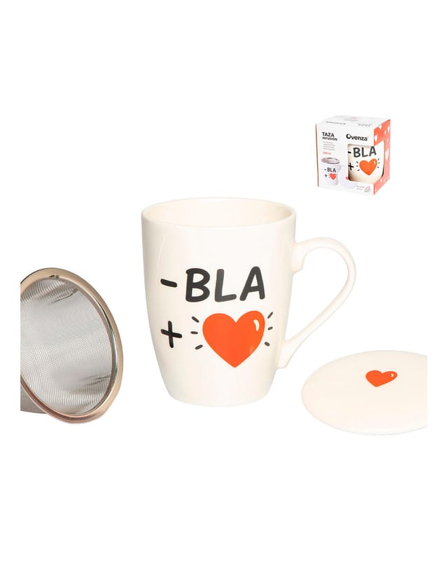 Mug Infusion Bla Mug Avec Filtre Et Couvercle - Ovenza