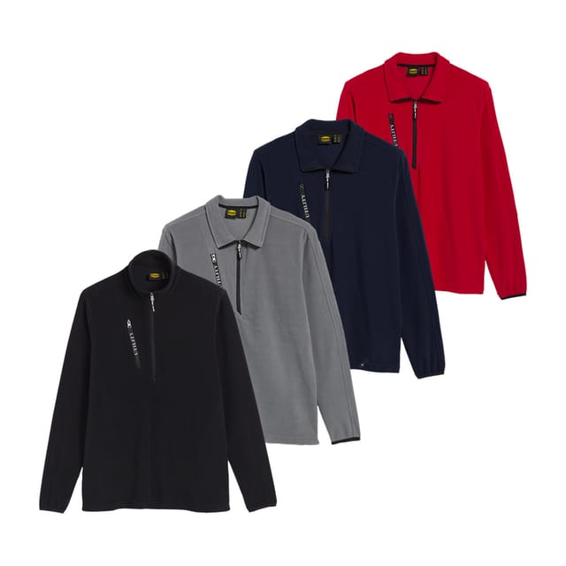 Diadora Utility Sweatshirt Micropile Pocket Litework - S - Rot