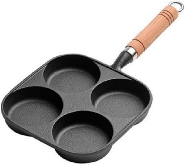 24 X 3 Cm Große Pfannkuchenpfannen Aus Gusseisen, Ergonomisch Und Hitzebeständig, Für Die Zubereitung Von Speisen Im Freien