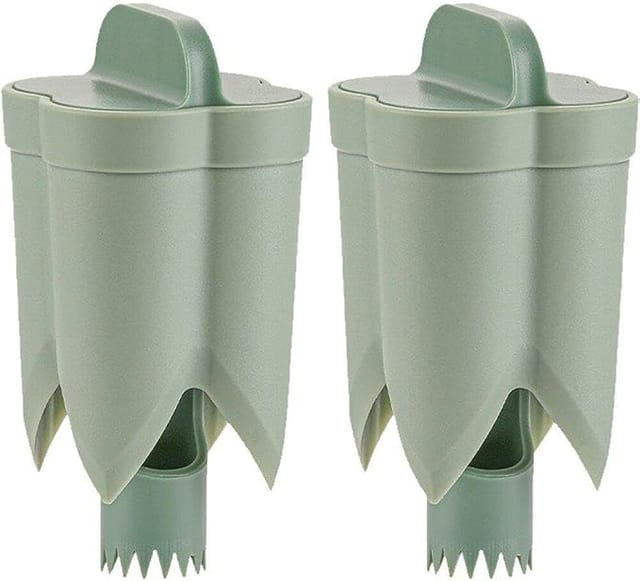 Dianzan Chili-samenentferner, 2-teilig, Gemüsesamenentferner, Gedrehter Samenentferner, Paprikaschneider, Gurkenschneider, Küchenhelfer