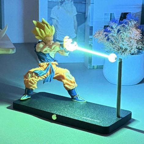 Dragon Ball Z Goku Kamehameha Led-schreibtischlampe Mit Magneteffekt. Anime-dekoration Und Geschenkidee.