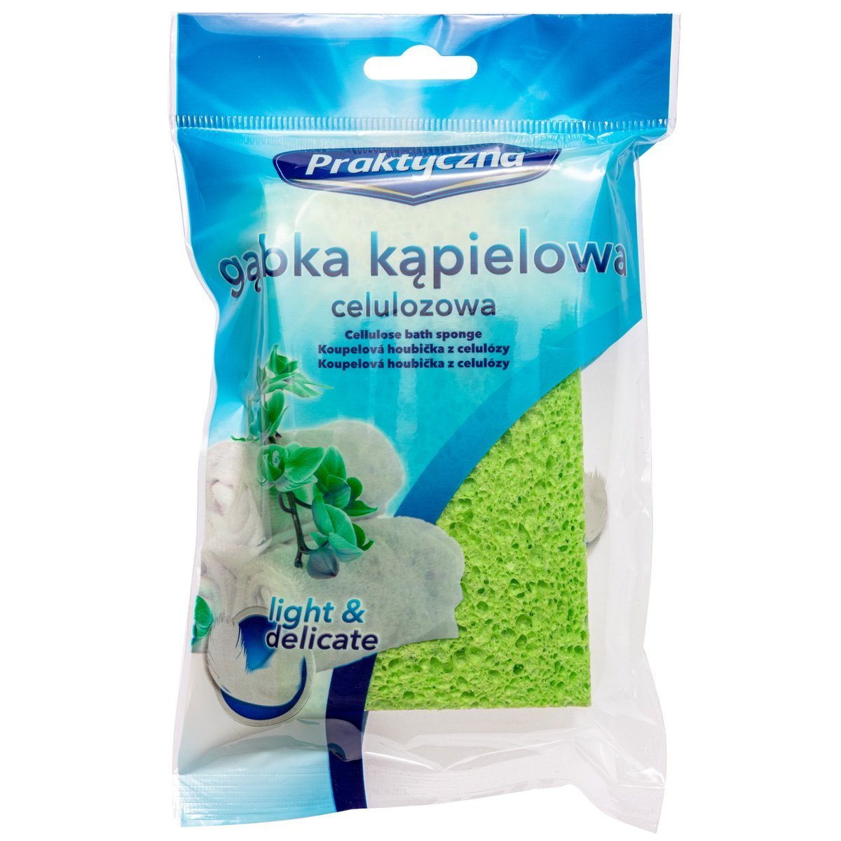 Praktischer Zellulose-badeschwamm