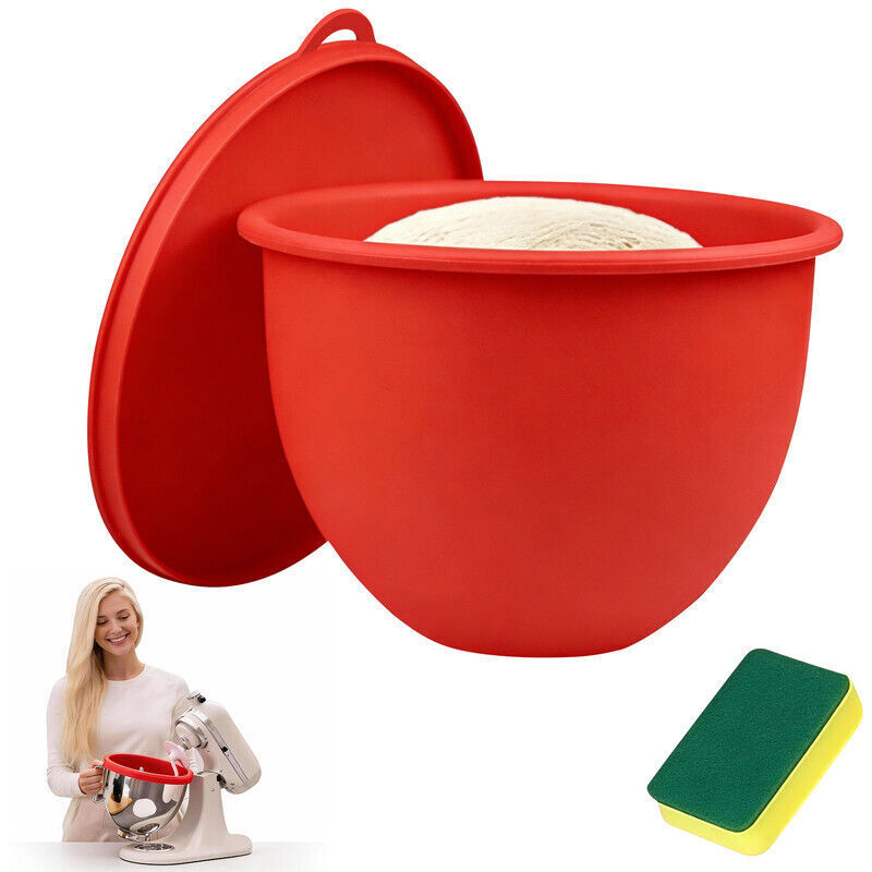Roter Silikondeckel Für 4,7-liter-kippschüssel Von Küchenmaschinen, Kompatibel Mit Standardmodellen – Ulisem