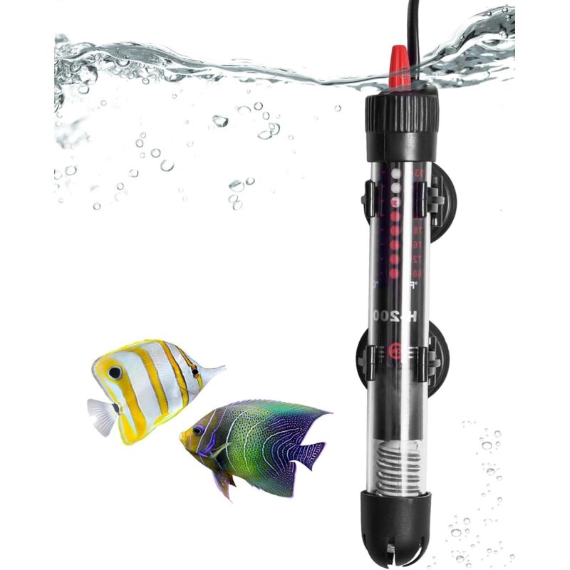 Einstellbarer 100-w-aquarienheizer Für Aquarien Bis 120 L, Präziser Thermostat 20–34 °c, Überhitzungsschutz – Ulisem