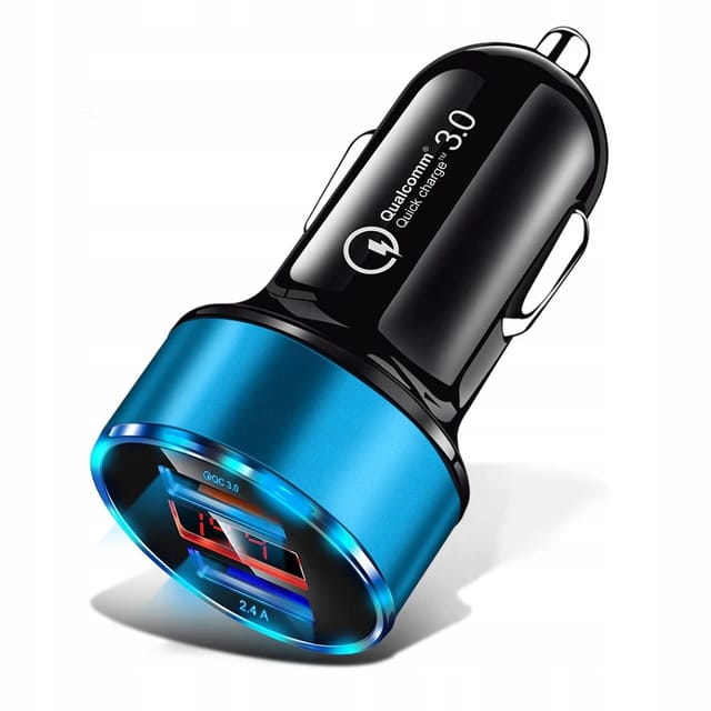 Schnelllade-led-autoladegerät Mit 3,1 A Und Schnellladefunktion 3.0 Koanni La8blue