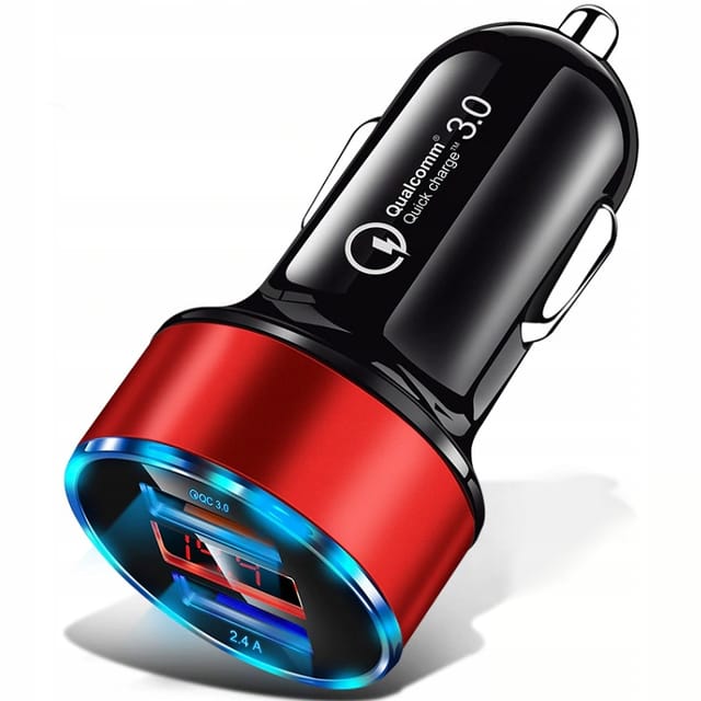 Schnelllade-autoladegerät Mit 3,1 A Led-anzeige, Schnellladefunktion 3.0, Koanni La8red