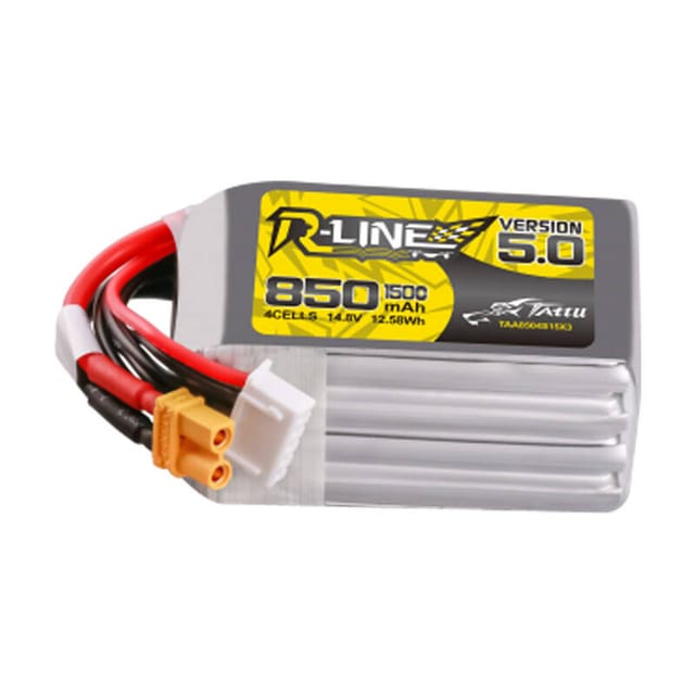 Tattu R-line Version 5.0 850mah 14.8v 4s1p 150c Xt30u-f