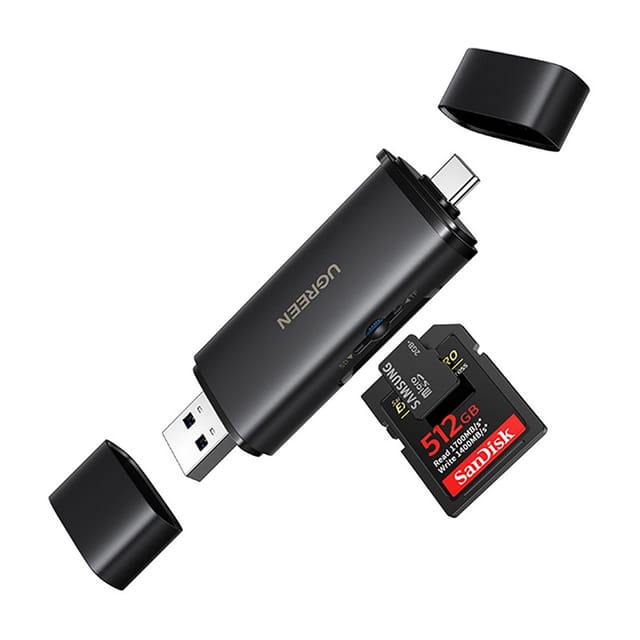 Ugreen Cm803 2-in-1 Usb-c/usb-a Kartenleser, Sd+tf 312 Mb/s