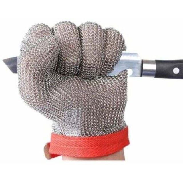 [niemals Verwendet] Schnittfeste Sicherheitshandschuhe Xl (1 Stück) Edelstahl-netzhandschuhe Für Schneid- Und Zerkleinerungsarbeiten Gl08