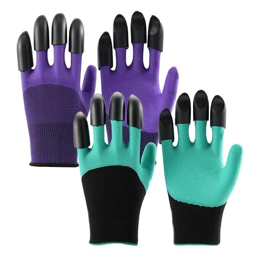Paar Gartenhandschuhe Mit Krallen, Hochwertige Wasserdichte Gartenhandschuhe, Gartentechnik-handschuhe Zum Graben Und Pflanzen