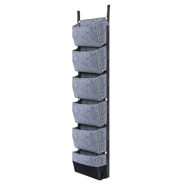 Hängende Pflanzsäcke Mit 6 Fächern Für Vertikales Gärtnern, Blumentöpfe, Atmungsaktive Wandpflanzgefäße, 107 X 30 Cm (42 X 12 Zoll).