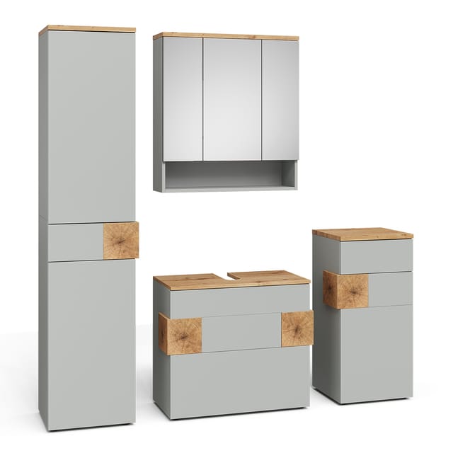 Badmöbel-set Eden, Grau/artisan, 4 Teile, Vicco