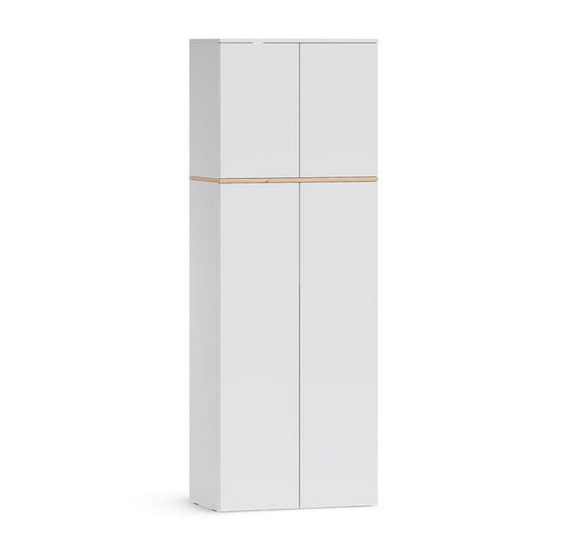 Mehrzweckschrank Viktor, Weiß/artisan-eiche, 68 X 188.6 Cm Mit 8 Geschlossenen Fächern, Vicco