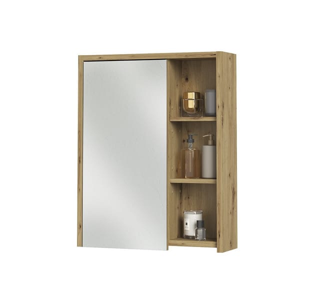 Badspiegelschrank Viola, Cashmere/artisan-eiche, 60 X 75 Cm, Vicco
