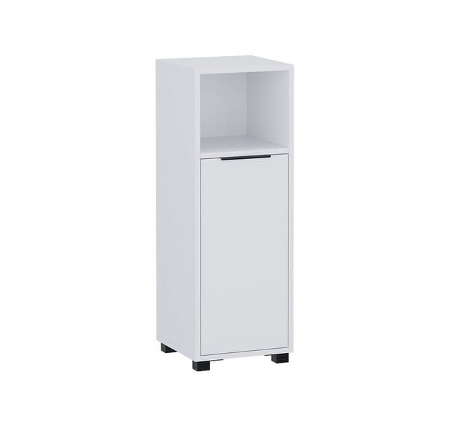 Midischrank Alina, Weiß, 30 X 86 Cm Mit 3 Fächern, Vicco