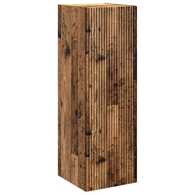 Vidaxl Wall-mounted Bathroom Cabinet Old Wood 33 X 34.5 X 100 Cm
