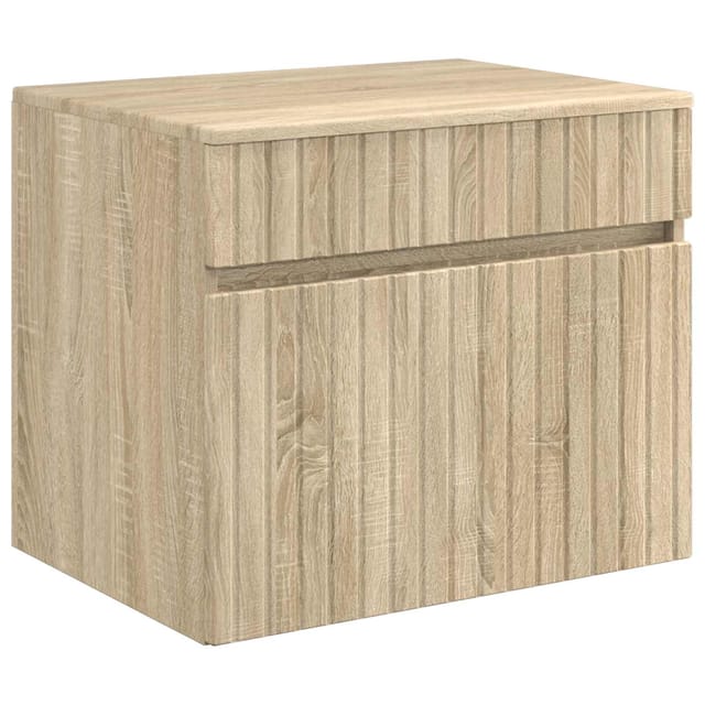 Vidaxl Wall-mounted Bathroom Cabinet Sonoma Oak 59 X 44.5 X 50 Cm