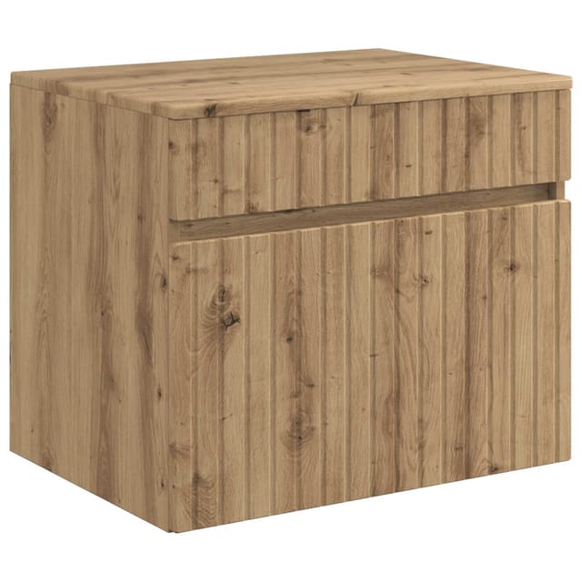 Vidaxl Wall-mounted Bathroom Cabinet Artisan Oak 59 X 44.5 X 50 Cm