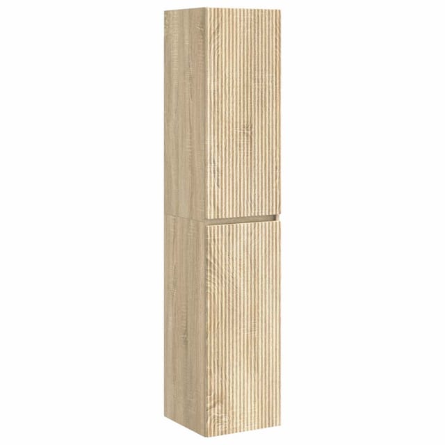 Wandmontierter Badezimmerschrank Sonoma-eiche Vidaxl
