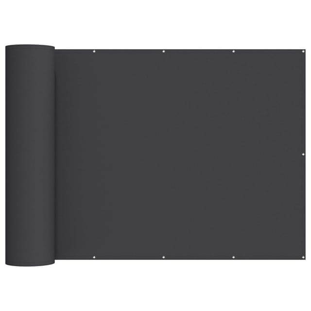 Vidaxl Balcony Privacy Screen 150 X 700 Cm Fabric With Pu Coated Black