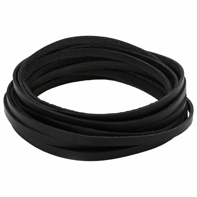 Lederriemen 1 Schwarz 200 X 0,5 Cm Leder Vidaxl