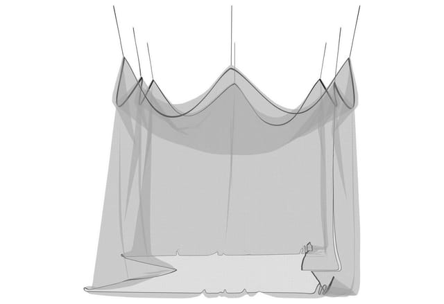 Vidaxl Garden Mosquito Net 220 Mesh Black 3 X 4.5 X 2.5 M Polyester