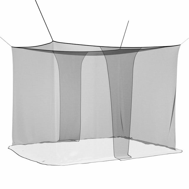 Vidaxl Mosquito Net For Bed 3 Pcs 156 Mesh Black 220 X 150 X 180 Cm