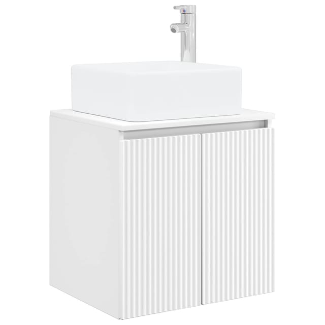 Vidaxl Wall-mounted Sink Vanity White 49.5 X 41 X 63 Cm