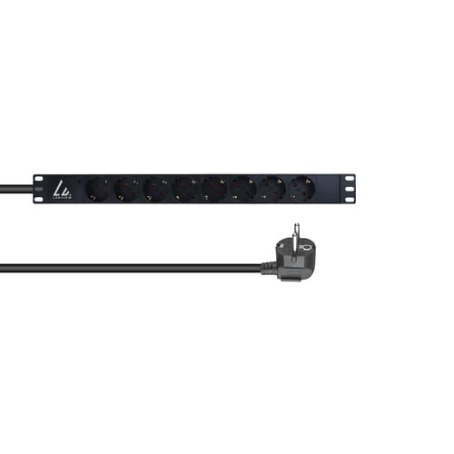 Lanview Lvr-3msch Pdu 8-sockel 1u Schwarz