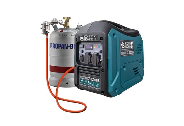 Dual-fuel Inverter Stromerzeuger (benzin/lpg) Könner & Söhnen Ks 3000ig S, 3.2 Kw, Leise, Reiner Sinus, Eco-modus