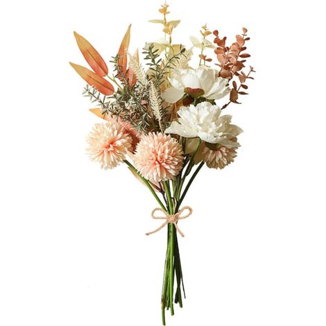 [french Days] Kunstblumen, Künstliche Seidenpflanzen, Hortensienstrauß Für Zuhause, Hochzeitsarrangements, Blumengesteck (champagner)