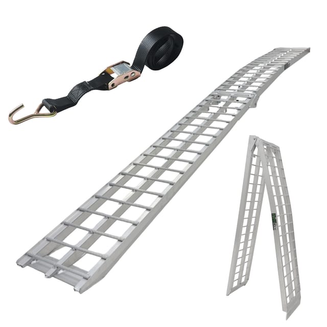 Trutzholm Auffahrrampe Klappbar 305 Cm Traglast 272 Kg Aluminium Motorradrampe Rampe Verladerampe