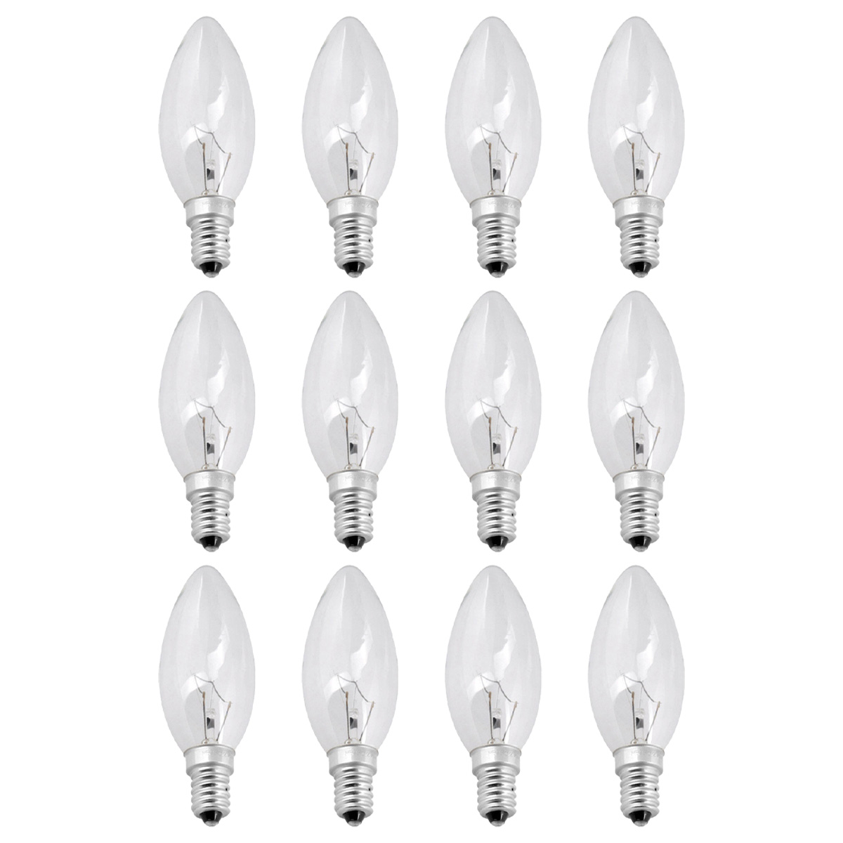 12er-pack Lampen 40w E14 Lichtquelle Klarweiß Klassische Glühbirne Stuhl