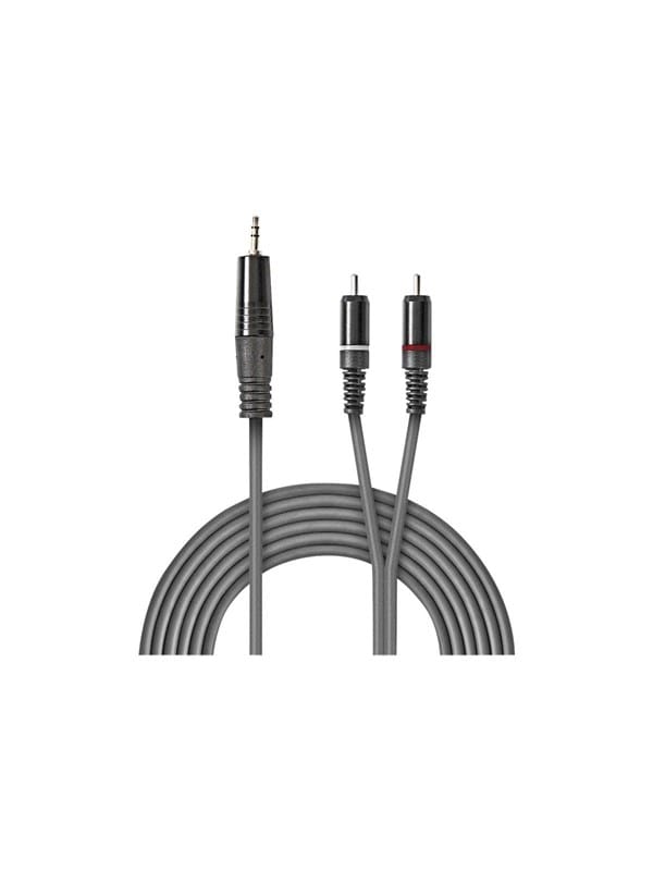 Nedis Stereo-audiokabel / 3.5 Mm Stecker / 2x Rca Stecker / Vernickelt / 1.50 M / Rund / Dunkelgrau / Kartonhülle