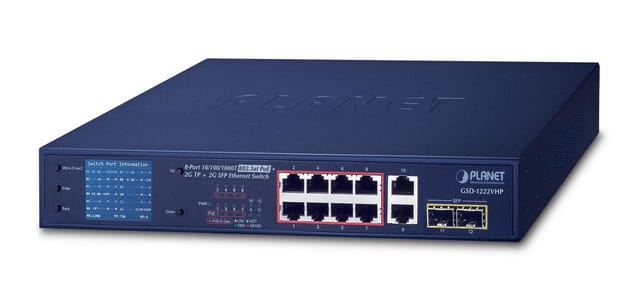 8-port 10/100/1000t 802.3at, Gsd-1222vhp - Planet