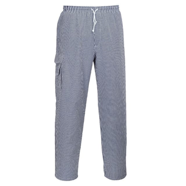 Portwest Herren Kochhose Kariert 100% Baumwolle Gr. Xxl