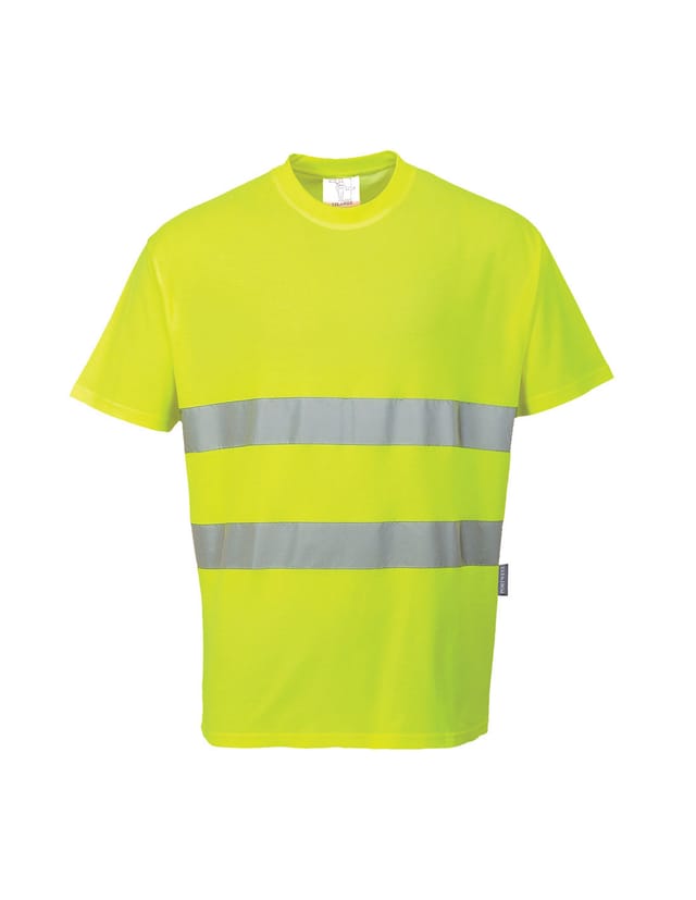 Bequemer Baumwoll-t-shirt Farbe: Gelb Größe 4xl - Portwest