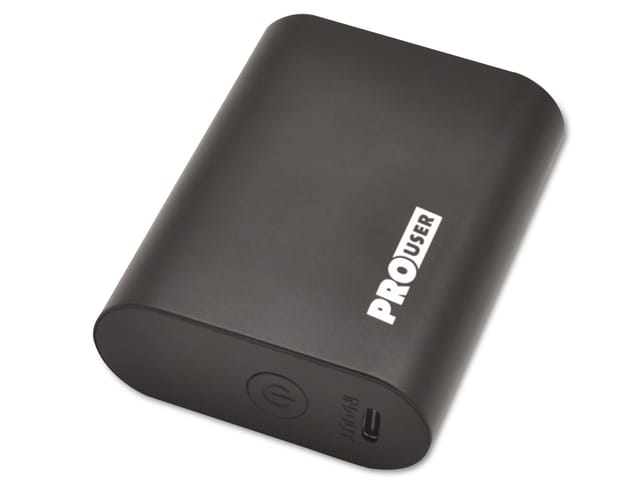 Prouser Usb Powerbank Pro User 20158, 10.000 Mah, Schwarz