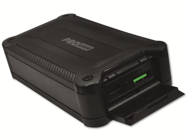 Prouser Usb Powerbank Pro User 20191, 10.000 Mah, Waterproof, Schwarz