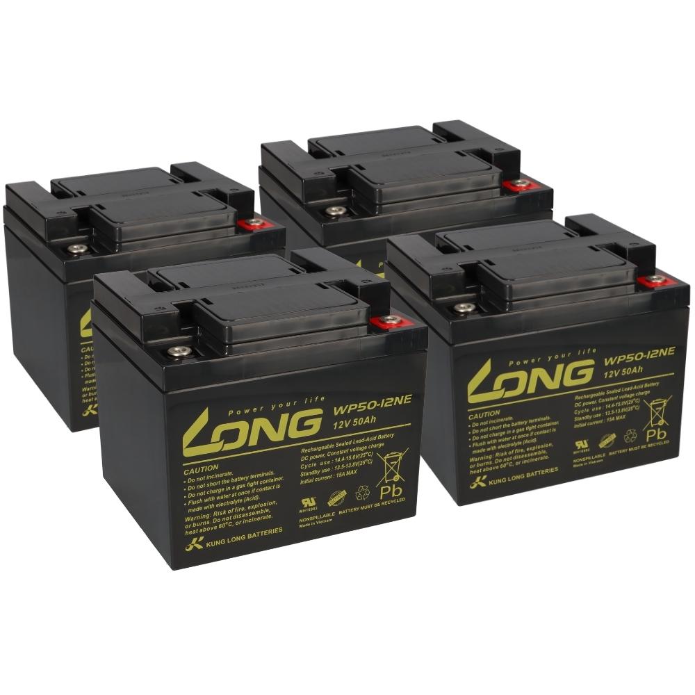 Akku Batterie Roller Elektromobil E-scooter E Rex 1500 4x 12v 50ah 48v Agm Blei Bleigel Wie 55ah 60ah 66ah Kompatibel