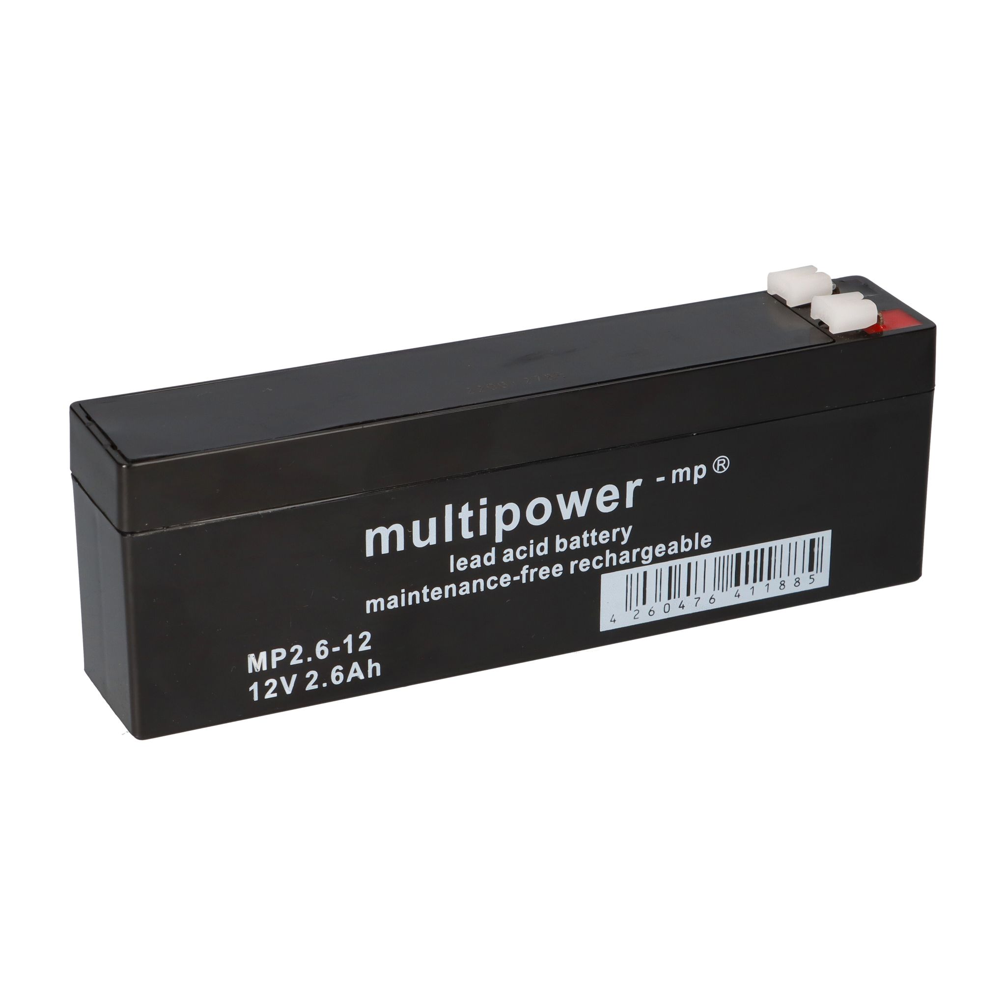 Blei-akku Mp2,6-12 Pb 12v 2,6ah 4,8mm Faston - Multipower