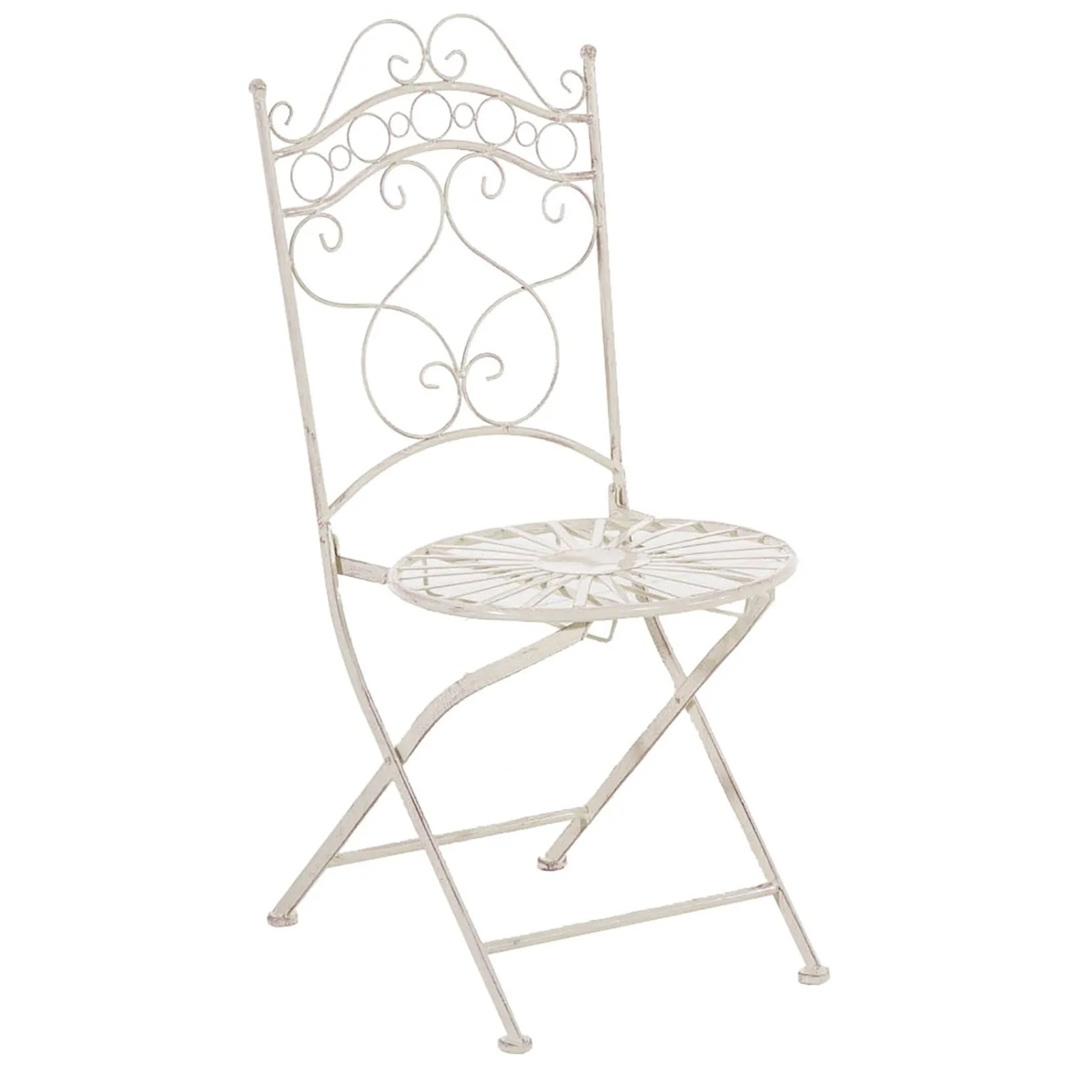 DELUKE Balkonset Bistroset FUVER Metall Beige 40x50x92cm Gartenmöbelset 2 Personen Metall Vintage Balkonmöbel Set Terrassenmöbelset