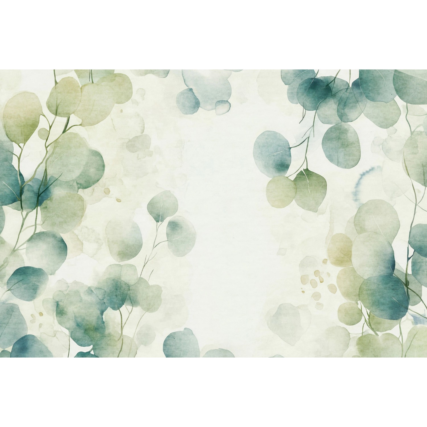 Erismann Vliestapete Art Edition 2 Green Whisper 4 m x 2,7 m Weiß-Grün