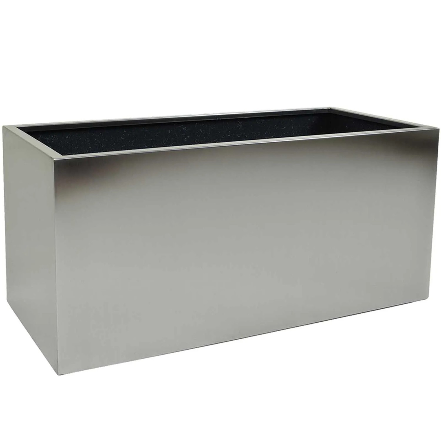 Vivanno Pflanztrog Maxi 80 cm x 40 cm x 40 cm Edelstahl Gebürstet